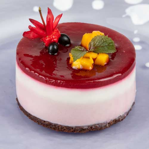 Flourless Raspberry Cheesecake